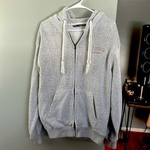gulf shores grey insulated zip up jacket
